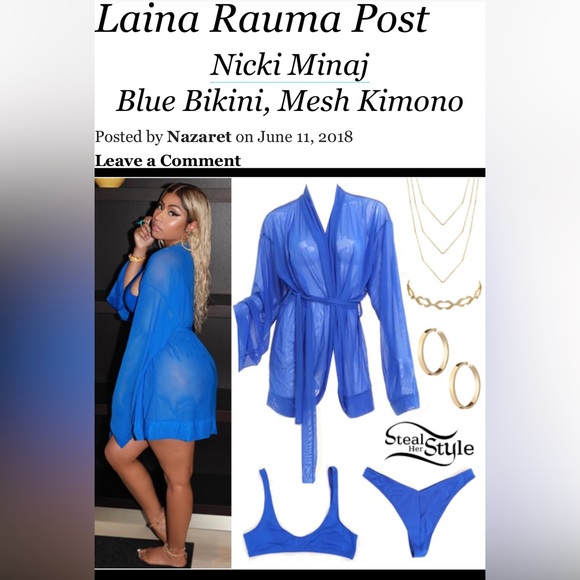 NWOT ⚜️🩵⚜️ Laina Rauma blue High Jump bikini bottom - Picture 3 of 16